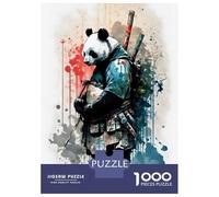 Teenagers 1000 Piece Jigsaw Puzzle Watercolors Panda 2 Teenager Puzzles Brain Teaser Game Difficult Hard Challenging Game Gifts 38x26cm/1000pcs