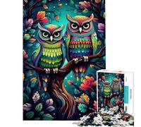 Teenagers 1000 Piece Jigsaw Puzzle What A Hoot Puzzle for Adults Hands-on Game Precision Cutting Fun Activities at Home (Size 38x52cm)