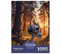 Teenagers 1000 Pieces Puzzle Android And Music Skull Adult Puzzles Brain Teaser Game Pattern Assembly Gifts for Friends And Family 52x38cm/1000pcs