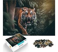 teenagers 1000 Pieces Puzzle Angry tiger Geschenke zum Suchbegriff: "Herausfordernde Spiele" Perfekte Dekoration38x26cm