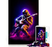 Teenagers 1000 Pieces Puzzle Astro Music Smooth Cut Play Logic Game Play Restful Play Time Birthday Hobby Gift (50x75cm)