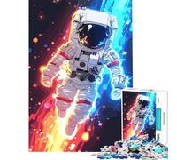 Teenagers 1000 Pieces Puzzle Astronaut Dimension Jigsaw 1000 Piece Educational Toy Difficult Challenge Challenging Family Fun Game (38x26cm)