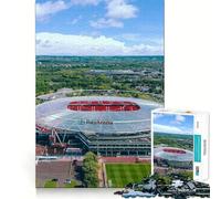 Teenagers 1000 Pieces Puzzle Bayer Leverkusen Stadium Smooth Joint Fun Cognitive Fun Play Casual Game Time Festive Leisure Gift (50x75cm)