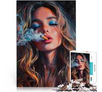 teenagers 1000 Pieces Puzzle Beauty Portrait Herausforderndes Spielspielzeug eignet sich ideal als Geschenk für die ganze Familie38x26cm