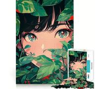 Teenagers 1000 Pieces Puzzle behind The Leaves Smooth Joint Fun Cognitive Fun Play Casual Game Time Festive Leisure Gift (38x26cm)