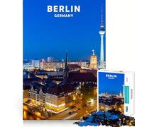 Teenagers 1000 Pieces Puzzle Berlin City Perfect Joint Game Cognitive Play Gift Restful Game Fun Birthday Activity (50x75cm)