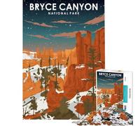 Teenagers 1000 Pieces Puzzle Bryce Canyon at Night Hands-on Game for Educational Game Challenge Toy Gifts for Women Men Home Decoration (Size 50x75cm)