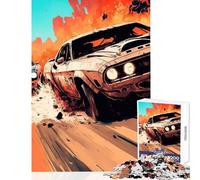 Teenagers 1000 Pieces Puzzle Cars Best Car Fast Furious 1000 Piece Jigsaw Impossible Game Great Gifts And Toys Staycation Kill Time (50x75cm)