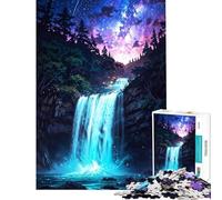 Teenagers 1000 Pieces Puzzle Celestial Cascade Under Starlit Skies for Birthday, Chrismas For Family Fun Impossible Game for 14+ Puzzle Game Offered (38x52cm)