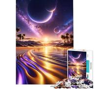 Teenagers 1000 Pieces Puzzle Celestial Shores Difficult And Challenge Family Activities Home Decoration Toys for 14+ Puzzle Game Offered (38x26cm)