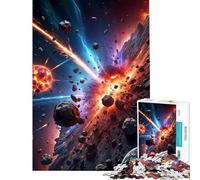 Teenagers 1000 Pieces Puzzle Chaos in Space Difficult And Challenge Home Decoration Brain Teaser Game Suitable for People Aged 14 And Above (38x52cm)