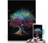 teenagers 1000 Pieces Puzzle Colorful Dreams of Tree für Lernspiel-Herausforderungsspielzeug tolles Geschenk38x26cm
