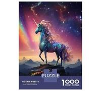 Teenagers 1000 Pieces Puzzle Cosmic Unicorn Jigsaws for Adults Brain Teaser Game Difficult Hard Challenging To Complete 52x38cm/1000pcs