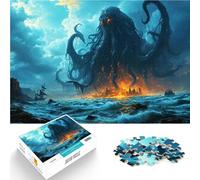 teenagers 1000 Pieces Puzzle cthulhu monster Interessante Stressreduzierung Angebot als Geschenk für die ganze Familie52x38cm