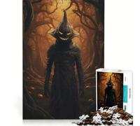 Teenagers 1000 Pieces Puzzle Cursed Pumpkin King, Brain Teaser Game, Difficult And Challenge, Deal As Gifts for The Whole Family 38x52cm
