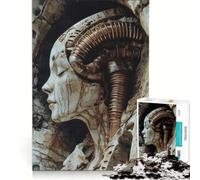 Teenagers 1000 Pieces Puzzle Cybernetic Sculpture, Brain Teaser Game, Difficult And Challenge, Deal As Gifts for The Whole Family 50x75cm