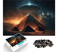 teenagers 1000 Pieces Puzzle Egyptian Pyramid Stressabbau Schwierige Herausforderung Geburtstagsgeschenk, Geschenke75x50cm