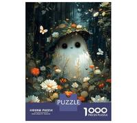 Teenagers 1000 Pieces Puzzle Floral Cute Baby Ghost Jigsaws for Adults Brain Teaser Game Difficult Hard Challenging To Complete 52x38cm/1000pcs
