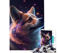 Teenagers 1000 Pieces Puzzle Galaxy Shiba Inu Doge Hands-on Game for Educational Game Challenge Toy Gifts for Women Men Home Decoration (Size 38x52cm)