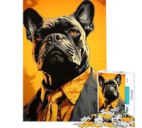 Teenagers 1000 Pieces Puzzle Gangster Bulldog Jigsaw 1000 Piece Educational Toy Difficult Challenge Challenging Family Fun Game (38x52cm)