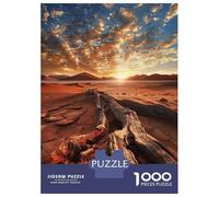 Teenagers 1000 Pieces Puzzle Golden Hour at Desert Jigsaws for Adults Brain Teaser Game Difficult Hard Challenging To Complete 38x26cm/1000pcs