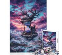 Teenagers 1000 Pieces Puzzle Hourglass Tree on Floating Island 1000 Piece Jigsaw Impossible Game Great Gifts And Toys Staycation Kill Time (50x75cm)