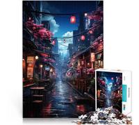 teenagers 1000 Pieces Puzzle Japan Neon Street Anspruchsvolles Spiel und Familienspaß Wunschliste mit dem Weihnachtsmann38x26cm