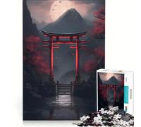 Teenagers 1000 Pieces Puzzle Japanese Torii Gate, Brain Teaser Game, Difficult And Challenge, Deal As Gifts for The Whole Family (38x52cm)
