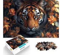 teenagers 1000 Pieces Puzzle jungle tiger Help the brain exercise addictive toys to cultivate patience Parent-child interaction 50x70cm