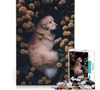 Teenagers 1000 Pieces Puzzle Labrador Retriever Dog Brain Teaser Game Difficult And Challenge Deal As Gifts for The Whole Family 50x75cm