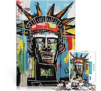 teenagers 1000 Pieces Puzzle Liberty Basquiat Style Stressabbau Schwierige Herausforderung Kunstwerk Geschenk38x26cm