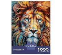 Teenagers 1000 Pieces Puzzle Lion Amazing Portrait Jigsaws for Adults Brain Teaser Game Difficult Hard Challenging To Complete 38x26cm/1000pcs