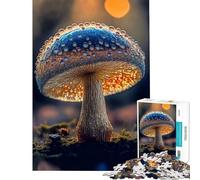 Teenagers 1000 Pieces Puzzle Magic Mushroom Forest Difficult And Challenge Family Activities Home Decoration Toys for 14+ Puzzle Game Offered (50x75cm)