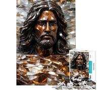 Teenagers 1000 Pieces Puzzle Majestic Metallic Messiah Hands-on Game for Educational Game Challenge Toy Gifts for Women Men Home Decoration (Size 38x26cm)