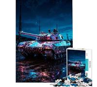 Teenagers 1000 Pieces Puzzle Military Might in The Mud Hands-on Game for Educational Game Challenge Toy Gifts for Women Men Home Decoration (Size 38x52cm)