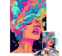 Teenagers 1000 Pieces Puzzle Mind Blown Teenager Puzzles Hands-on Game Pattern Assembly Gifts for Friends And Family (Size 50x75cm)