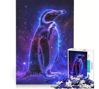 Teenagers 1000 Pieces Puzzle Penguin Animal Space, Brain Teaser Game, Difficult And Challenge, Deal As Gifts for The Whole Family 50x75cm