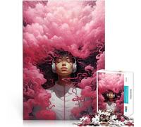 teenagers 1000 Pieces Puzzle Pink Noise Bliss Brain intelligence challenge addictive toys 26x38cm Perfect decoration for and Age 14
