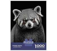 Teenagers 1000 Pieces Puzzle Portrait of A Red Panda Adult Puzzles Brain Teaser Game Pattern Assembly Gifts for Friends And Family 70x50cm/1000pcs
