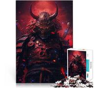 teenagers 1000 Pieces Puzzle Red samurai Pädagogisches Spielzeug zum Stressabbau einzigartiges Herausforderungsspiel52x38cm