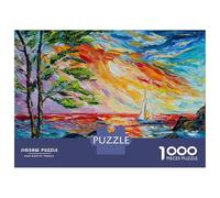 Teenagers 1000 Pieces Puzzle Sail Away Jigsaws for Adults Brain Teaser Game Difficult Hard Challenging To Complete 52x38cm/1000pcs