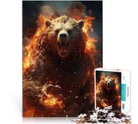 teenagers 1000 Pieces Puzzle Satanic Bear Stressabbau Staycation Zeit totschlagen Geburtstagsgeschenk, Geschenke, Wandkunst75x50cm