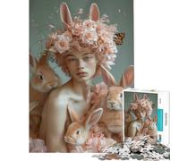 Teenagers 1000 Pieces Puzzle Serenity in Bloom Hands-on Game for Educational Game Challenge Toy Gifts for Women Men Home Decoration (Size 38x26cm)