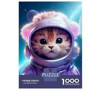 Teenagers 1000 Pieces Puzzle Space Baby Lion Jigsaws for Adults Brain Teaser Game Difficult Hard Challenging To Complete 52x38cm/1000pcs