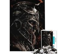 Teenagers 1000 Pieces Puzzle Spartan Warrior at The War Hands-on Game for Educational Game Challenge Toy Gifts for Women Men Home Decoration (Size 38x52cm)
