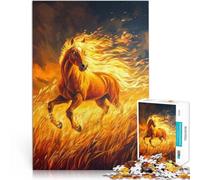 teenagers 1000 Pieces Puzzle The Horse of Ember Family Game Stress Reliever Difficult Challenge Enhance love between couples 50x70cm