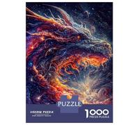 Teenagers 1000 Pieces Puzzle The Rainbow Dragon 2 Jigsaws for Adults Brain Teaser Game Difficult Hard Challenging To Complete 38x26cm/1000pcs