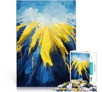 teenagers 1000 Pieces Puzzle Ukraine is Yellow and Blue Herausfordernd Schwierig Geburtstagsgeschenk, Geschenke, Wandkunst52x38cm