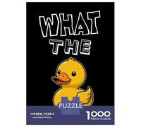 Teenagers 1000 Pieces Puzzle What The Duck Jigsaws for Adults Brain Teaser Game Difficult Hard Challenging To Complete 70x50cm/1000pcs