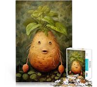 teenagers 1000 Pieces Puzzle Whimsical Potato in Garden Staycation: Zeit totschlagen Geburtstagsgeschenk, Geschenke, Wandkunst52x38cm
